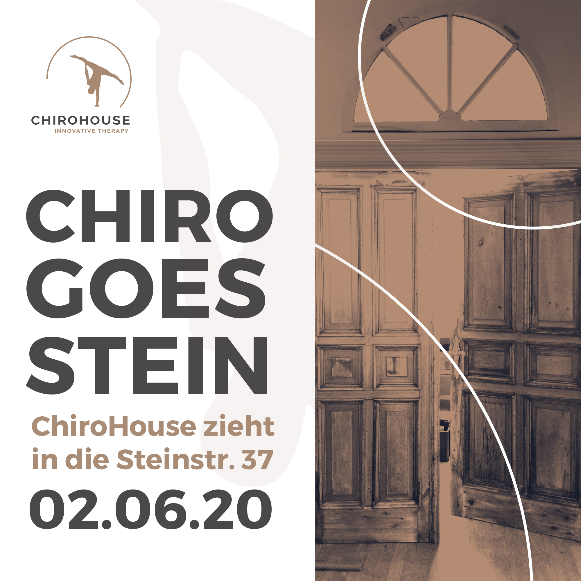 Das ChiroHouse ist seit dem 02.06.2020 in der Steinstraße 37 zu finden.